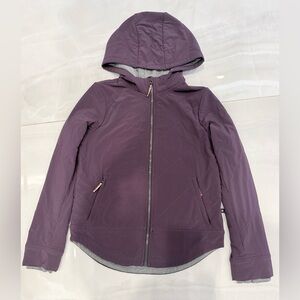 $68 Athleta girl light spring jacket deep purple XL/14